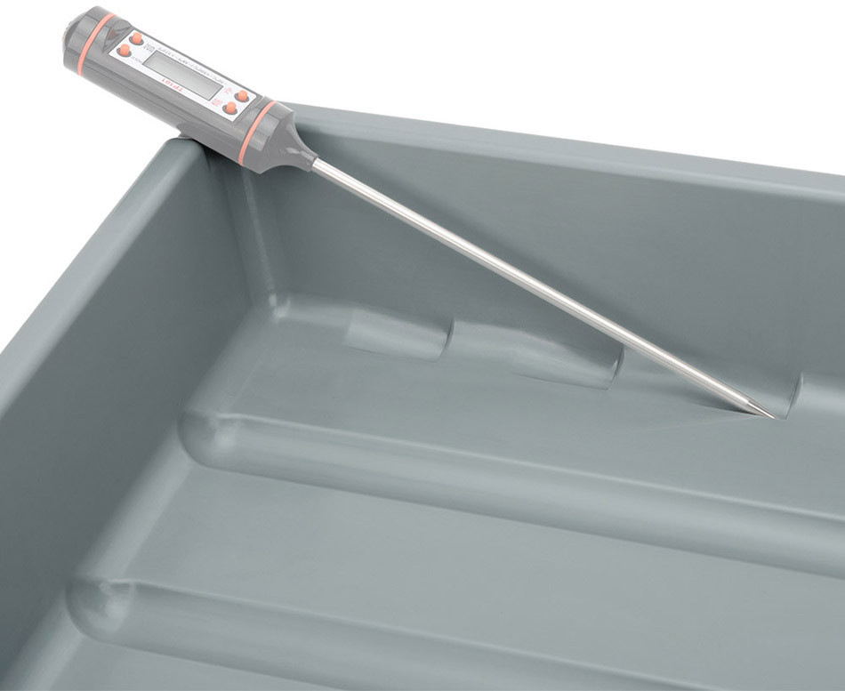 Кювета для проявки с щипцами (серый цвет)