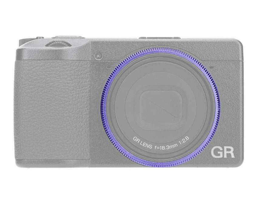 Декоративное кольцо для объектива Ricoh GR IIIx (фиолетовое)
