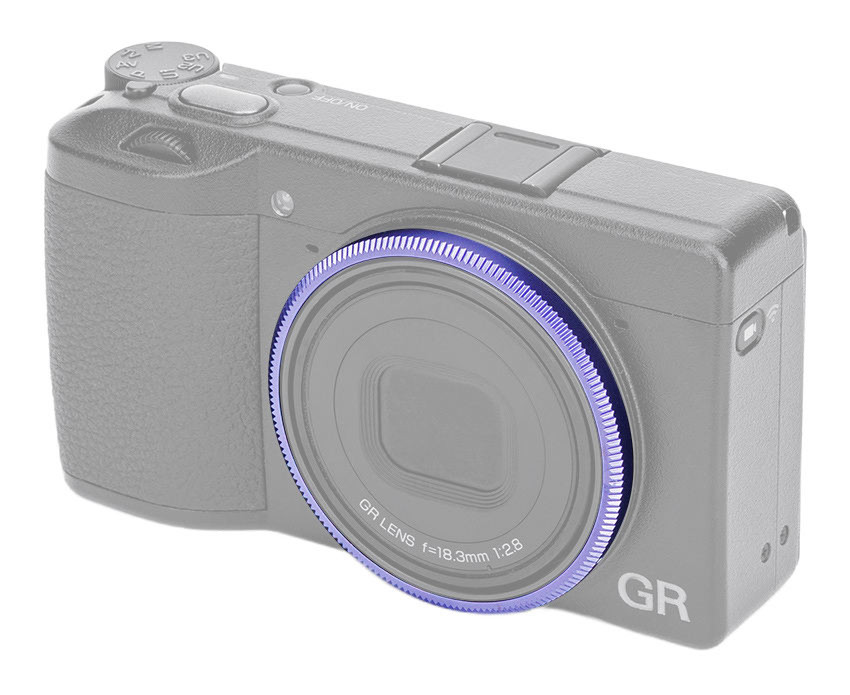Декоративное кольцо для объектива Ricoh GR IIIx (фиолетовое)