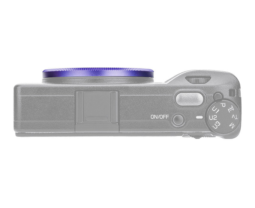 Декоративное кольцо для объектива Ricoh GR IIIx (фиолетовое)