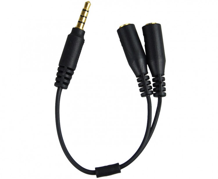 Купить кабель адаптер разделяющий 3,5 мм разъем TRRS мобильного ...