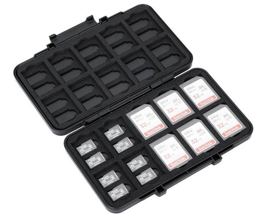 Защитный бокс на 20 SD и 40 microSD карт памяти
