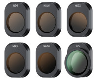 Набор из шести светофильтров для DJI Mini 4 Pro (ND8, ND16, ND32, ND64, ND256, CPL)