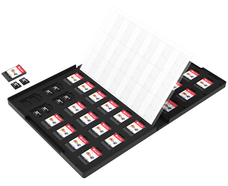 Футляр для хранения 36 шт Nintendo Switch Game Card и 72 шт microSD карт памяти