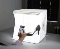 Компактная складная фотостудия со встроенным LED освещением