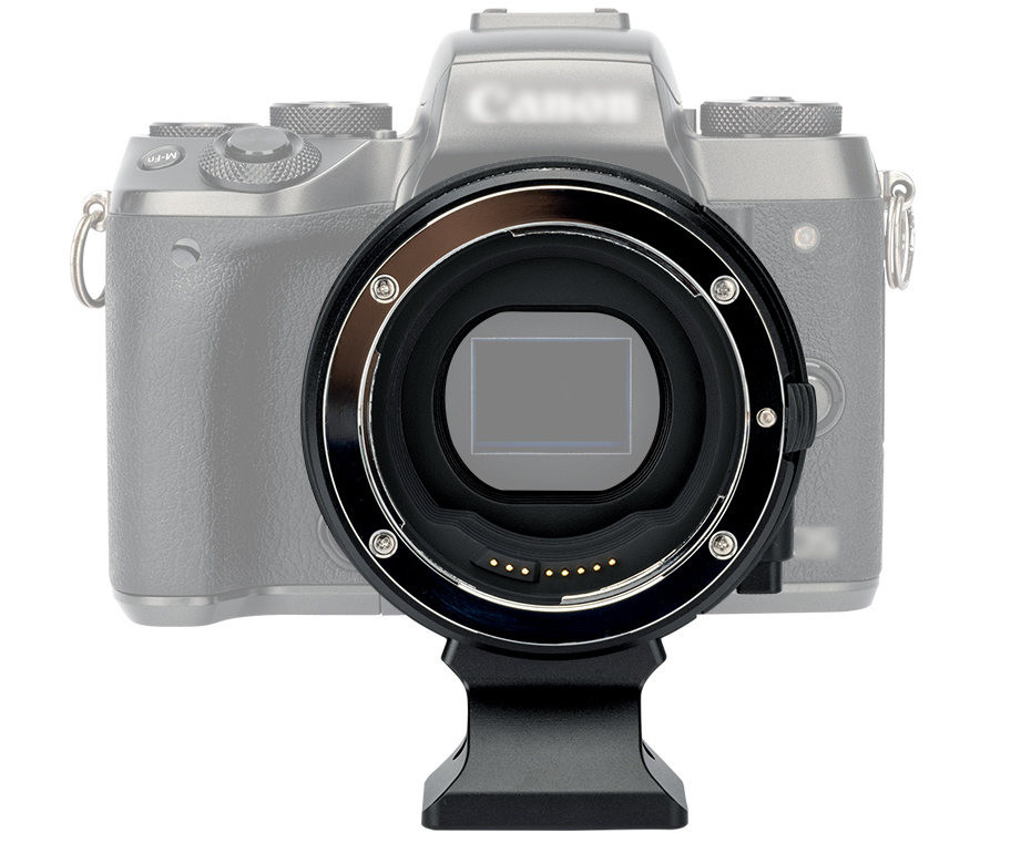 Автофокусный адаптер Canon EF/EF-S на камеры Canon EF-M с CPL и ND3-500 Drop-In фильтрами