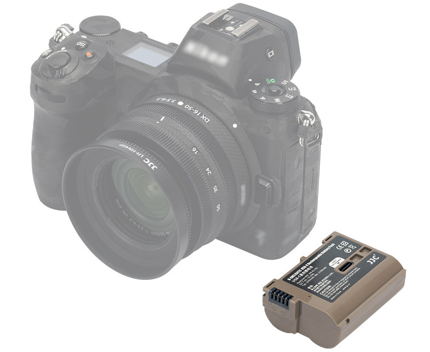 Аккумулятор JJC типа Nikon EN-EL15C с зарядным портом Type-C