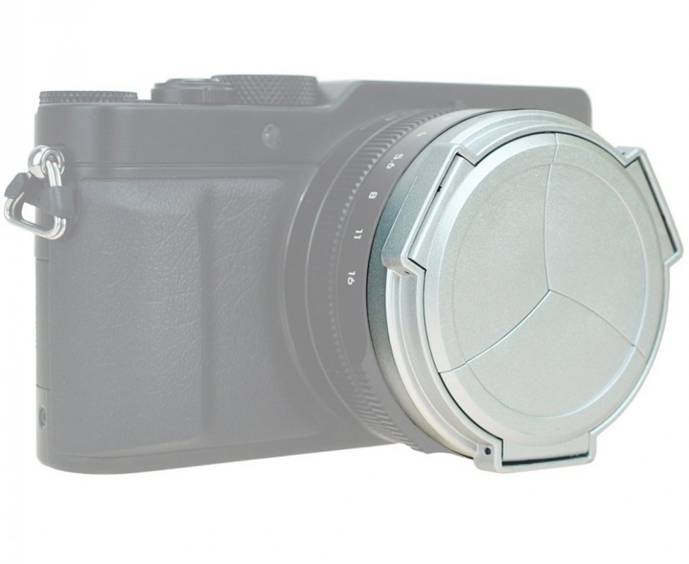 Автоматическая крышка для Panasonic DMC-LX100 / Leica D-Lux (Typ 109) серебристая