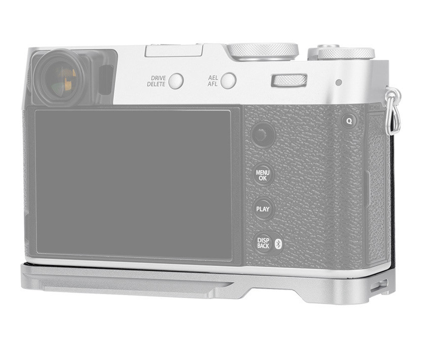 L-образная рукоятка для Fujifilm X100VI / X100V / X100F (серебристый цвет)
