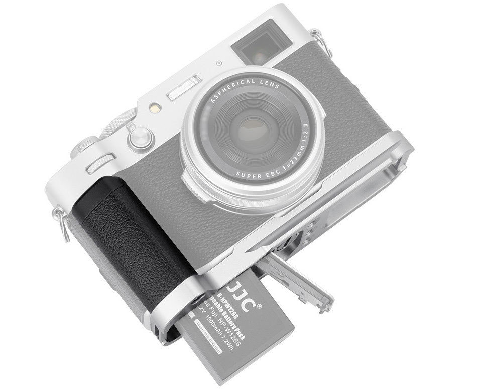 L-образная рукоятка для Fujifilm X100VI / X100V / X100F (серебристый цвет)