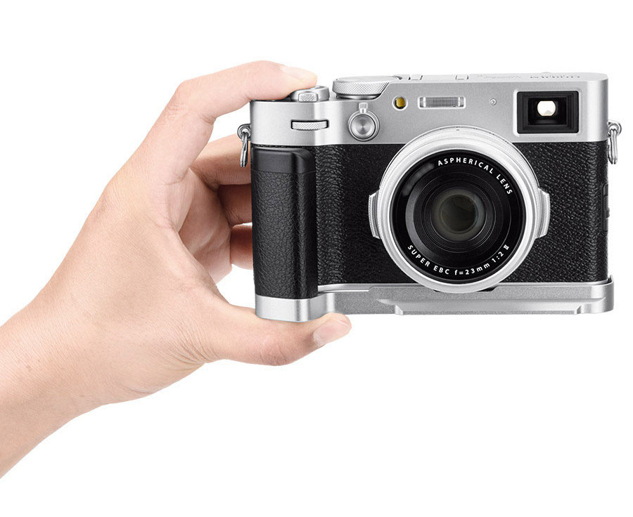L-образная рукоятка для Fujifilm X100VI / X100V / X100F (серебристый цвет)