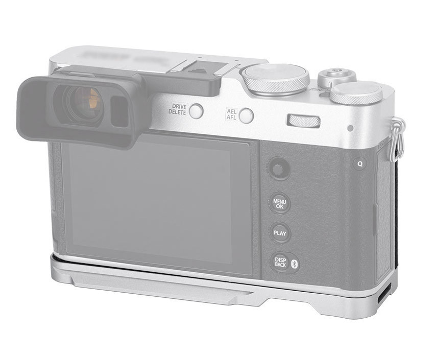 L-образная рукоятка для Fujifilm X100VI / X100V / X100F (серебристый цвет)