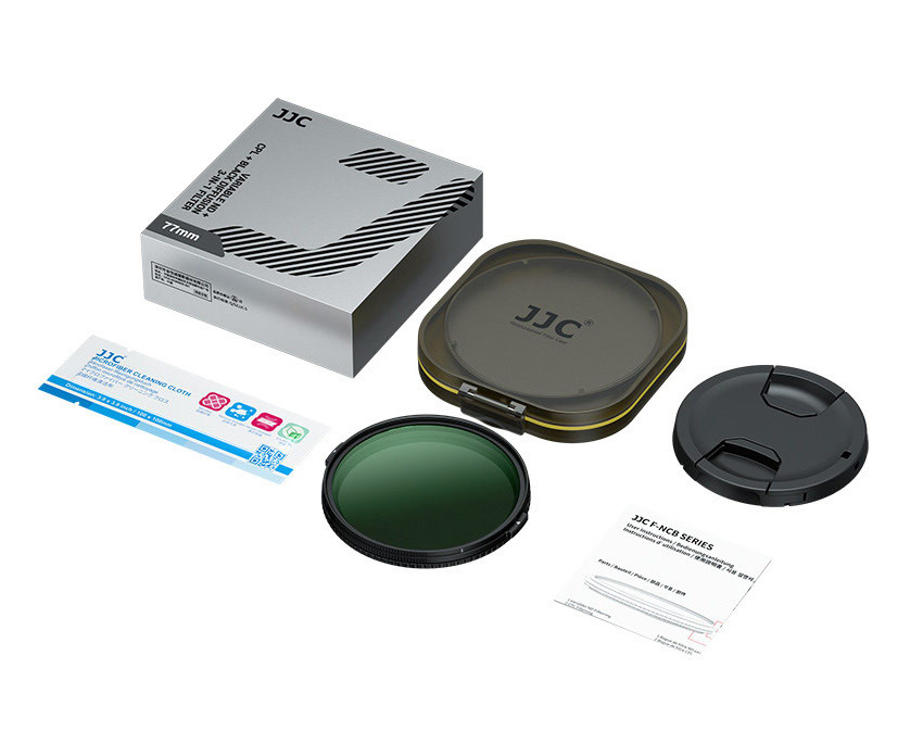 Гибридный светофильтр 55 мм JJC VND 1-5 stop + CPL + 1/4 Black Mist