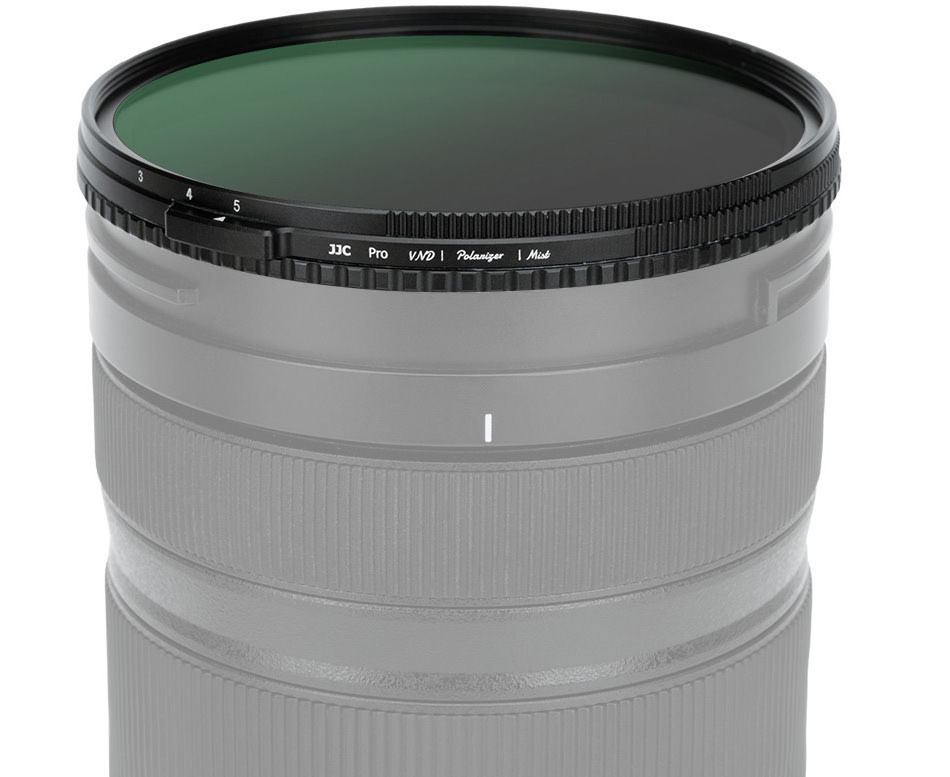 Гибридный светофильтр 58 мм JJC VND 1-5 stop + CPL + 1/4 Black Mist