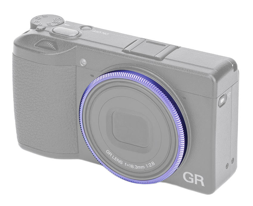 Декоративное кольцо для объектива Ricoh GR III (фиолетовое)