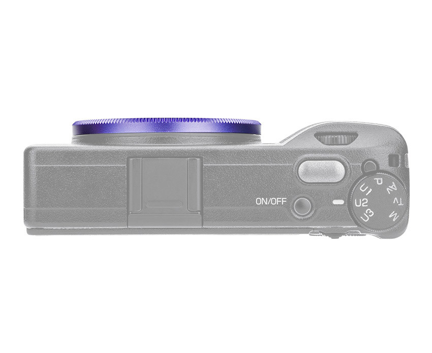 Декоративное кольцо для объектива Ricoh GR III (фиолетовое)