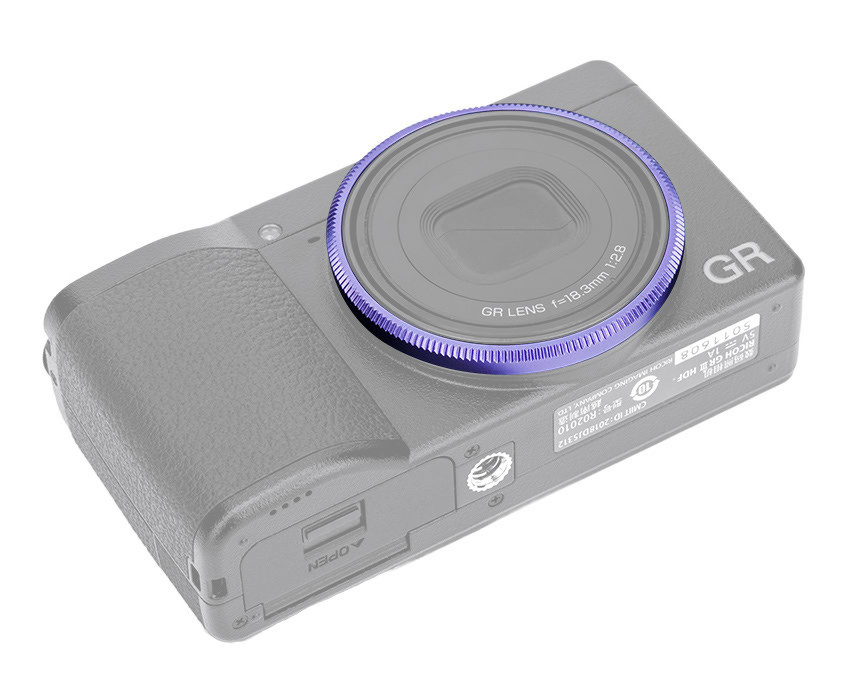 Декоративное кольцо для объектива Ricoh GR III (фиолетовое)