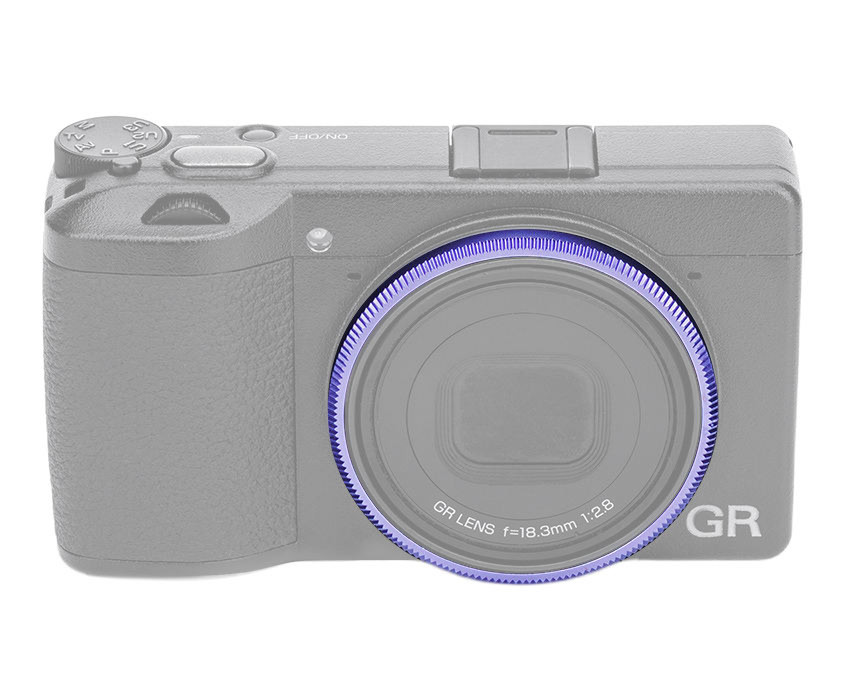 Декоративное кольцо для объектива Ricoh GR III (фиолетовое)
