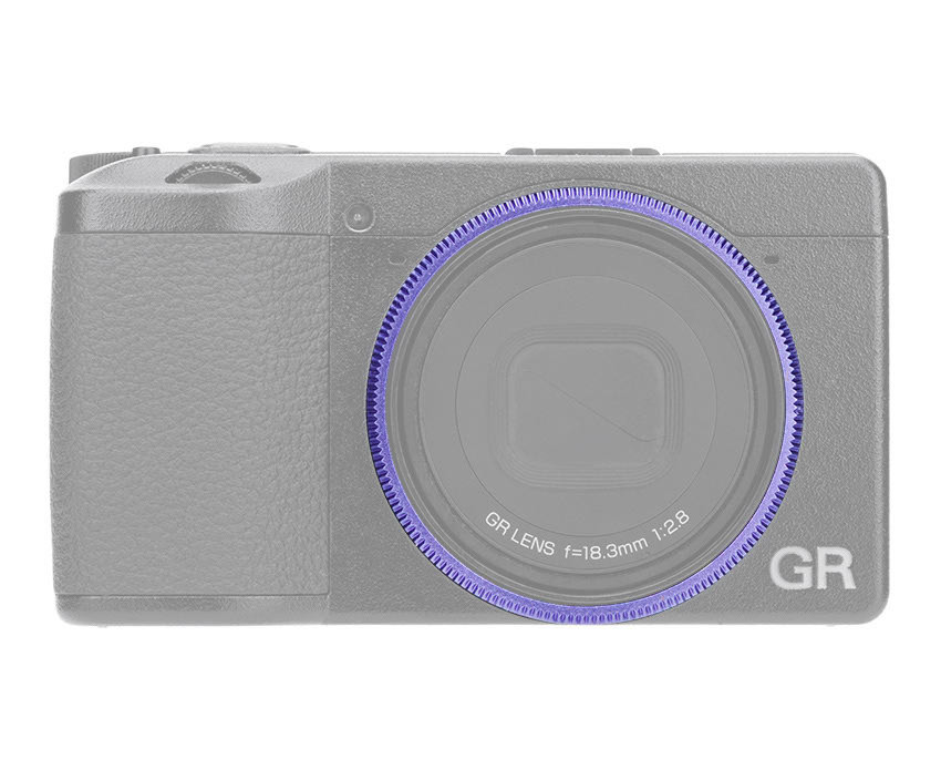 Декоративное кольцо для объектива Ricoh GR III (фиолетовое)