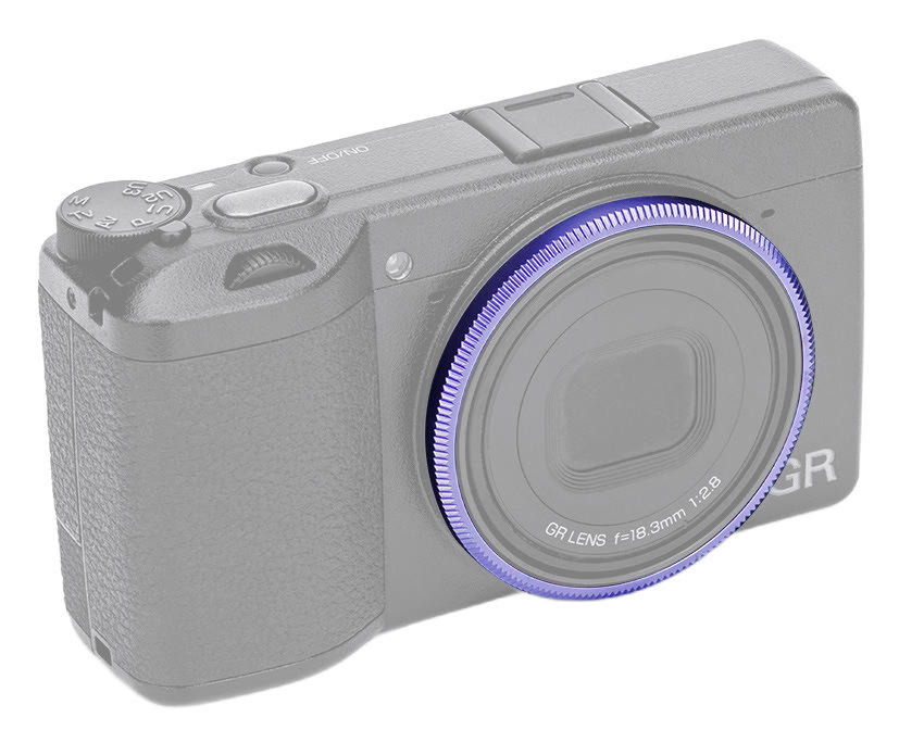 Декоративное кольцо для объектива Ricoh GR III (фиолетовое)