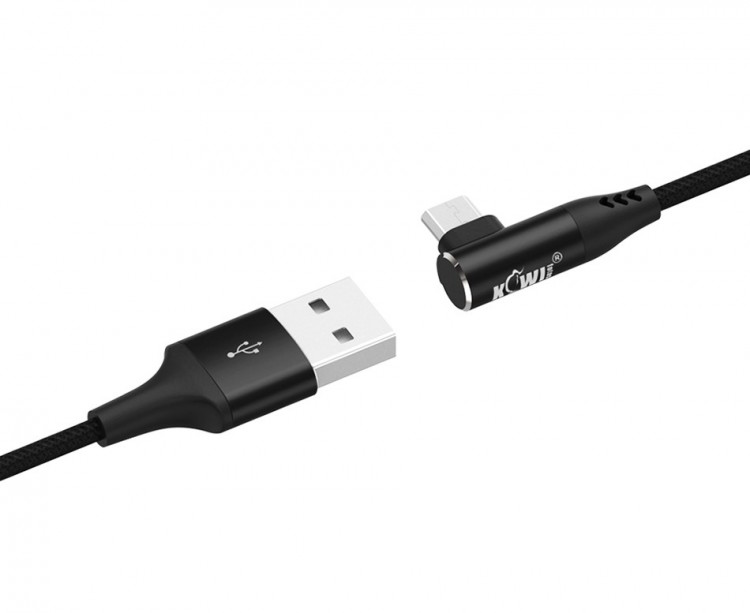 Угловой microUSB / USB кабель 1.2 м