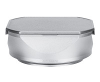 Квадратная бленда для Fujifilm X100VI, X100V, X100F с адаптером на 49 мм (серебристая)