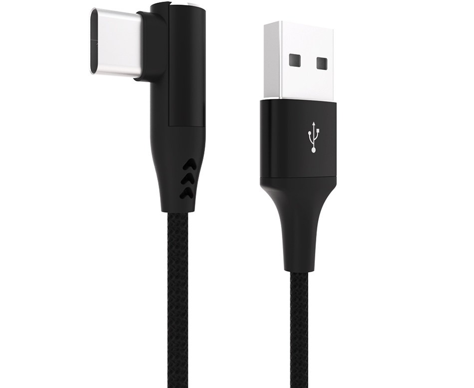 Угловой Type-C / USB кабель 1.2 м
