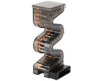 Стойка лестница для хранения AAA батареек и аккумуляторов с тестером уровня заряда